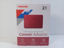 NEW Toshiba 2tb Canvio Advance Portable External Hard Drive USB 3.0 Hdtca20xr3aa