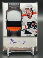 2012-13 Panini Prime #140 Brandon Manning /99 RC MEM AU Philadelphia Flyers