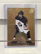 Josh Filmon 04/25 Gold Dots 2022 Team Canada Juniors Utica Comets 