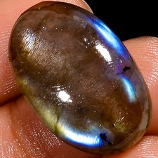 Natural Labradorite Oval Shape Cabochon Loose Gemstone 19.5 Ct 23X15X6mm GC26371