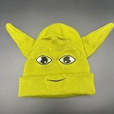 Star Wars Hat Youth Green Acrylic Yoda Beanie Cap Knitted Winter Outdoor Casual