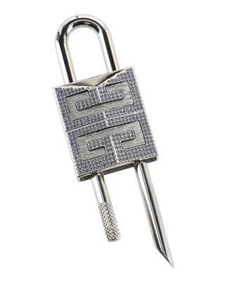 Givenchy Unisex-Adult Crystal Embellished Shark Lock Decorative