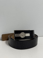 Armani Vinatge Leather Belt Black Y2K Style