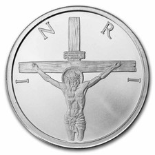 2026 1 oz Silver Shield Round - Crucifixion 79.47 per troy oz
