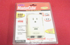 Lot of 3 Belkin MasterCube W/Phone Line Protection Surge Protector F5C594-TEL