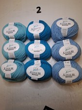 9 x 100gr (2) Knäuel Strickgarn Online Linie 55 Montego, 60% Schurwolle 40%Acryl