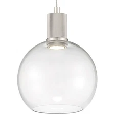 Access Lighting 63142LEDD/CLR Port Nine 8"W LED Mini Pendant - Silver