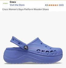 crocs baya platform clog Size 2