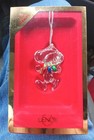 Vintage Snoopy Lenox Santa Full Lead Crystal Christmas Ornament New In Box! — photo 1