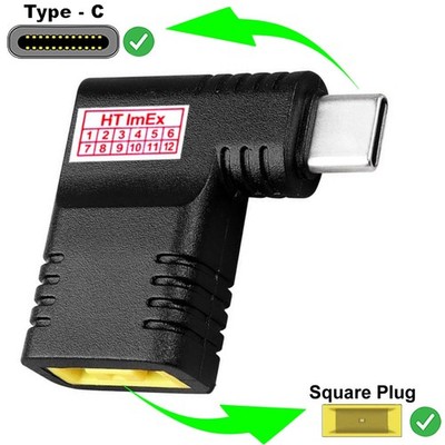 Winkel USB C DC Stromladegerät Adapter für Lenovo L-Serie L440, L450, L460, L470