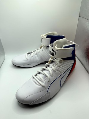 BMW Motorsport x Puma Kart Cat Mid 307887-02 Mens 10 Sneaker White Leather Shoes