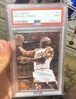 Fleer 1995-96 Metal Michael Jordan #13 Bulls NBA PSA 9 Graded Card- RARE- CLEAN