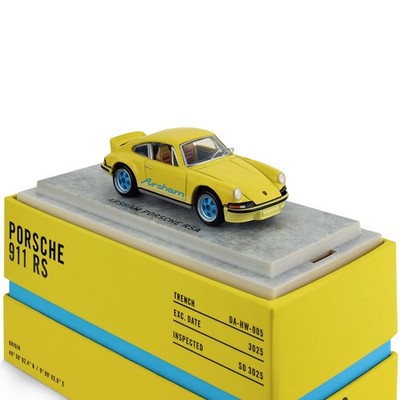 Hot Wheels Daniel Arsham 1973 PORSCHE 911 RSA Yellow 1:64 Mattel