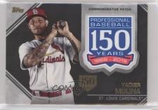 2019 Topps Commemorative Series 2 150th Anniversary Yadier Molina Patch 04br