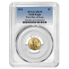 2024 $5 American Gold Eagle 1/10 oz PCGS MS70 FDOI Blue Label