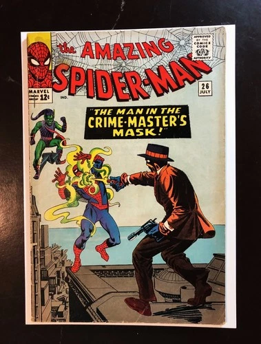 Amazing Spider-Man #26. VG 4.0. Crime Master. 4th App of Green Goblin. 1965.