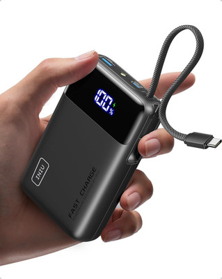 INIU 45W Power Bank, Ultra Klein 20000Mah Powerbank Mit Integriertem USB C Kabel