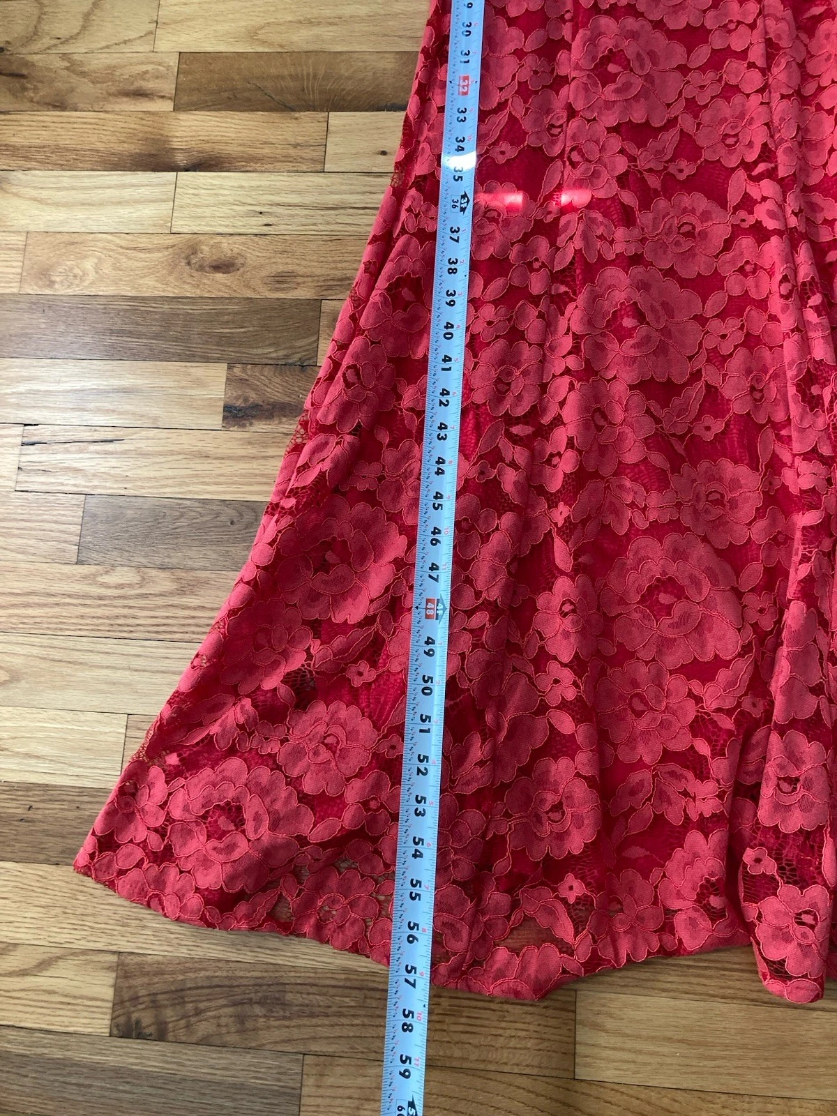 VALENTINO Lulus Red Lace SWEPT UP Off The Shoulder Maxi Dress Small Romantic Formal Gown
