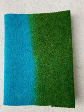 taj Wood & Scherer Notizbuch unbenutzt Hülle Wolle hellblau grün blau Tagebuch