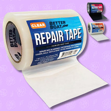 Fabric Repair Tape Boat Covers Canvas RV Awning Tents and Vinyl Clear 30 FT x 3"