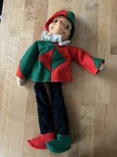 Harlekin Steiff Guter Zustand gepflegt Ohne Knopf Kasperle Schlenkerpuppe