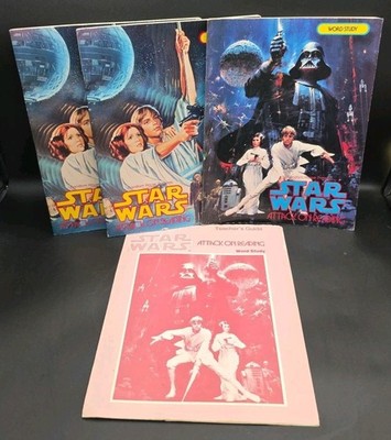 Star Wars Attack On Reading W/ Rare Teachers Guide 1980 - Random House