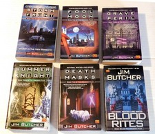 TRUE 1ST ED. of 1ST 6 BOOKS of THE DRESDEN FILES by JIM BUTCHER 2000 to 2004