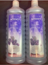Avon Senses Bubble Bath 24 oz Lavender Garden LOT OF 2 Soothing New Stock Sealed
