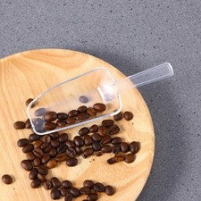 15Pcs Reusable Plastic Scoops Set Clear Ice Mini Food and Grain Scoop