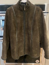 ESPIRIT vintage Y2K green suede jacket