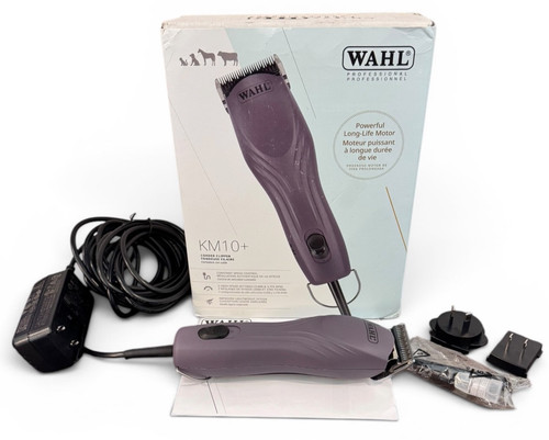 Wahl KM10+ Corded Pet Clipper Professional Dog Grooming Heavy Duty w/ #10 Blade