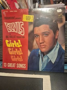 ELVIS GIRLS  GIRLS ! GIRLS ! RECORD ALBUM -STEREO-RCA-LSP-2621- sealed