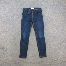 Gap Jeans Women's 26S 2 Dark Blue Wash 1969 True Skinny Stretch Denim