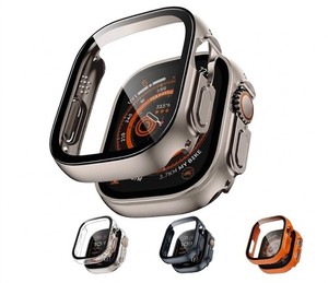 Custodia per Apple Watch Ultra Series 1 2 3 49 mm custodia protettiva full cover pellicola protettiva