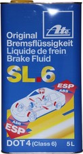 Original Ate Bremsflüssigkeit SL.6 DOT4 (Class 6) 5 Liter Blechkanister Dot 4
