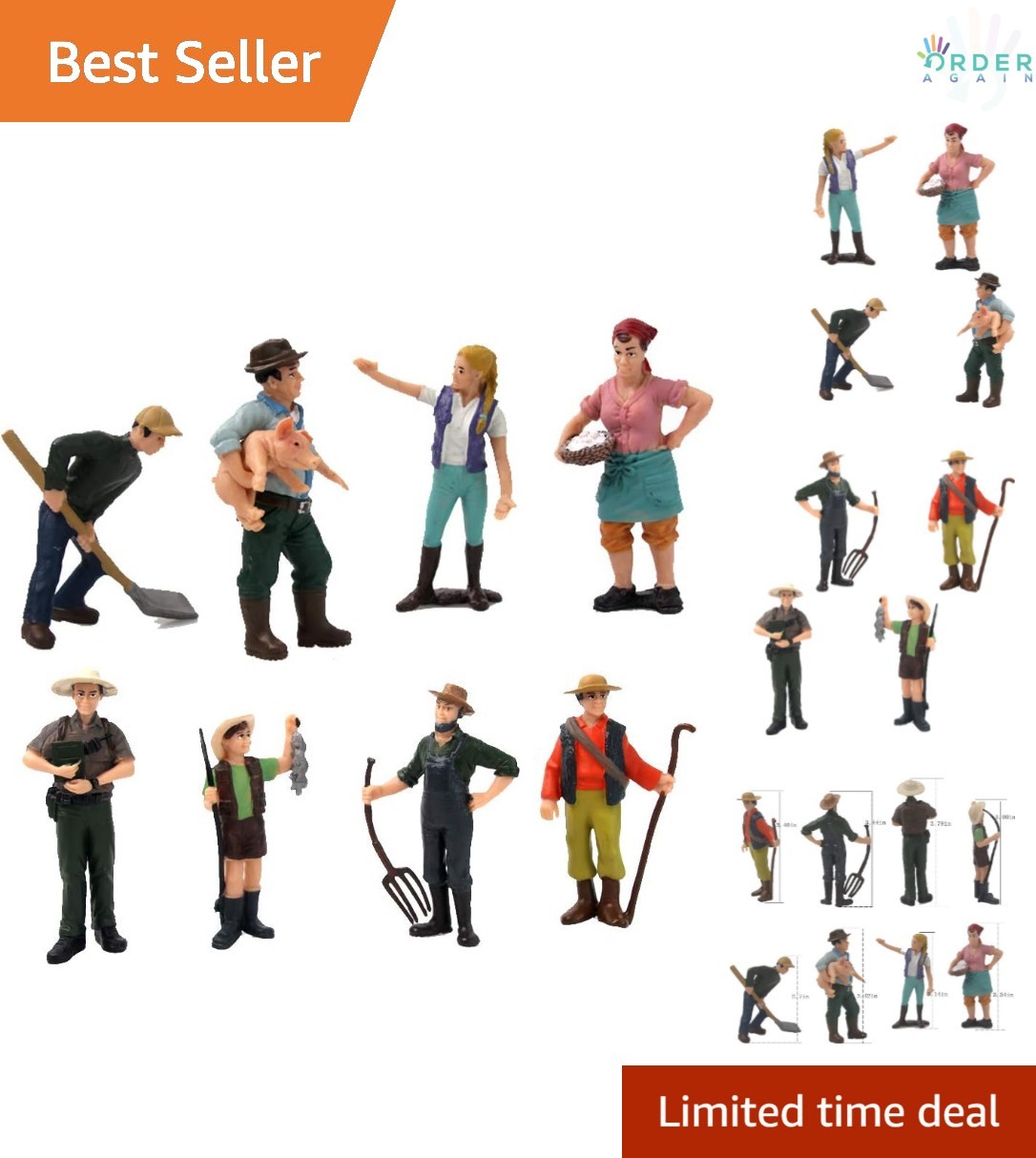 Set 8 Pieces Realistic Pvc Farm Toys For Kids & Collectors