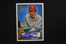 Curt Simmons 2001 Topps Archives Autographs Signature Philadelphia Phillies
