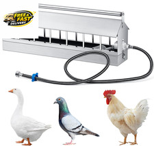 Automatic Chicken Waterer Stainless Steels 14 Windows Chicken Water Feeder