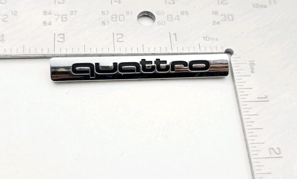 奥迪 A3 A4 A6 四轮后刺绣标志徽章标志符号铬 — 第 2/3 张图片