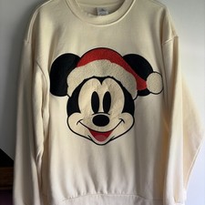 Disney Parks Christmas Mickey Crew neck Size Large