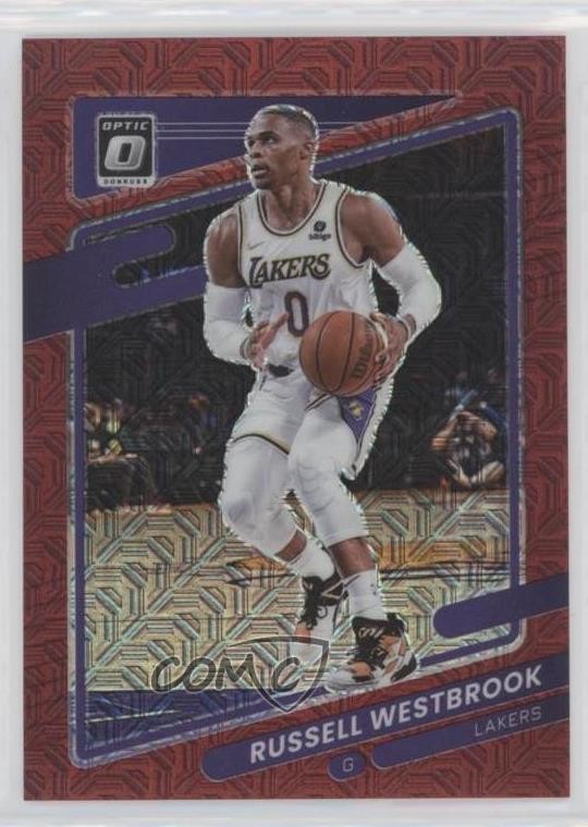 2021-22 Panini Donruss Optic Choice Red Prizm 34/88 Russell Westbrook #76 0su2