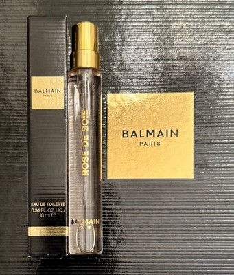 Balmain ROSE DE SOIE EDT 10ml/.34oz Travel Spray NIB *NEW RELEASE!!