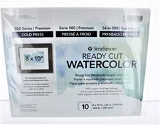 Strathmore (STTP140208-3pack) 8X10 WATERCOLOR PAPER PACK COLD PRESS 500 SERIES