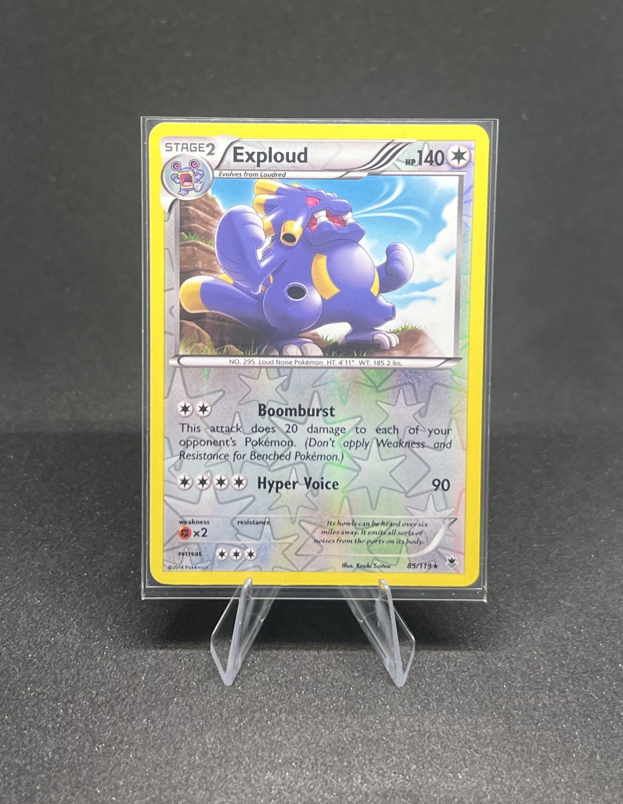 Pokémon - Exploud 85/119 Rare Reverse Holo Phantom Forces - NM