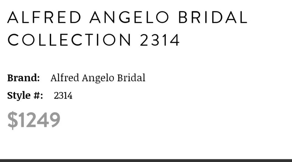 Alfred Angelo Bridal Wedding Dress - Image 4 of 4