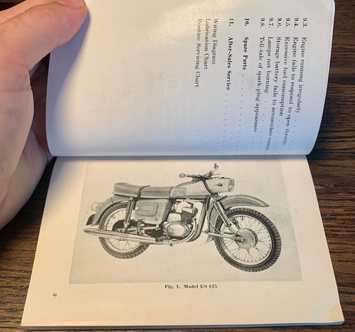 MZ ES 125 150 ORIGINAL 80 PÁGINAS MANUAL DE INSTRUCCIONES DE FUNCIONAMIENTO ALREDEDOR DE 1963 *Reedición* - Imagen 3 de 10
