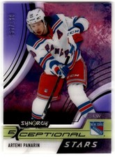 Artemi Panarin 2021-22 UD Synergy Exceptional Stars Purple /199 #ES-AP New York