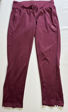 Womens Size M Adidas Tiro Flare Zip Ankle Track Pants HC2221 Crimson Drawstring