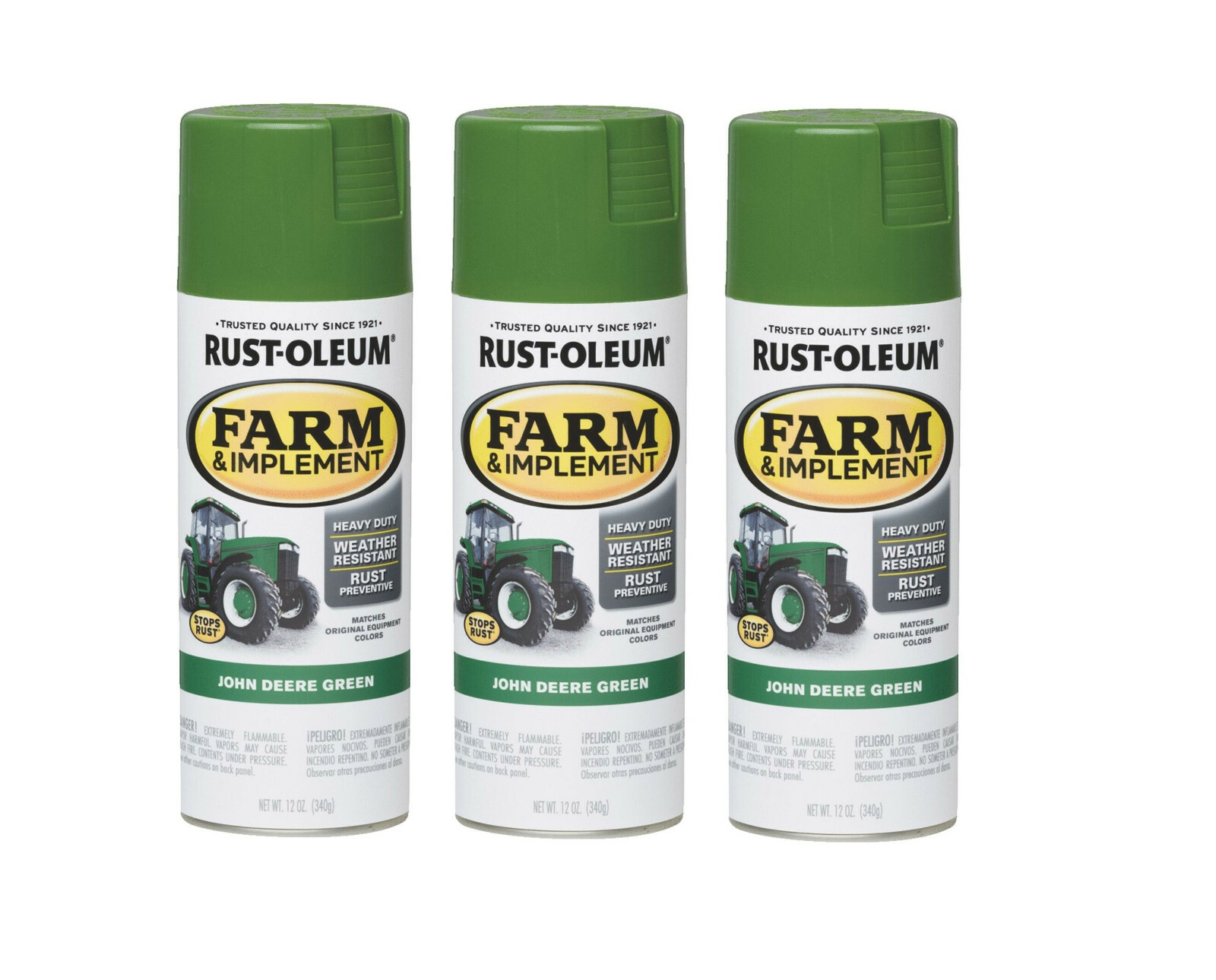 RustOleum 7435830 Farm Equipment Spray Paint, 12 oz, John Deere Green, 3Pack eBay