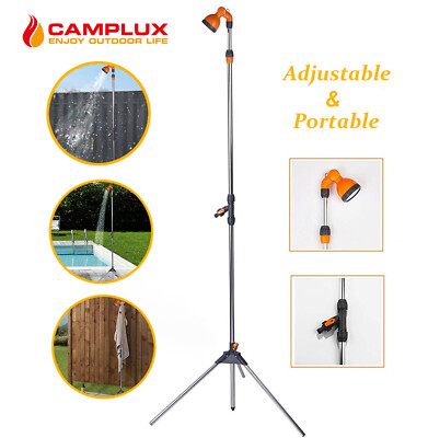 Camplux Outdoor Shower 7.25FT Portable Camping Poolside Mobile Adjustable Shower